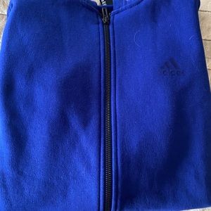 Blue adidas zip up